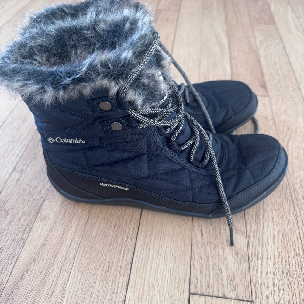 Columbia Women's Black Quilted Winter Boots